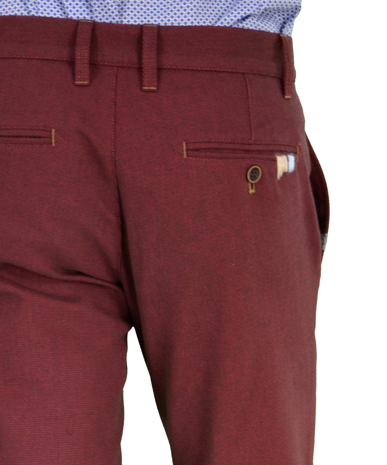 Gio.S Μπορντώ Παντελόνι 6701W16B φωτογραφία